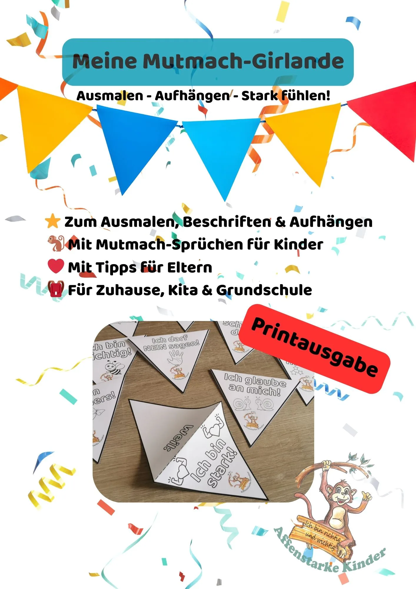 Mutmach-Wimpel – Printausgabe